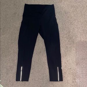 lululemon fast and free cropped leggings size 4